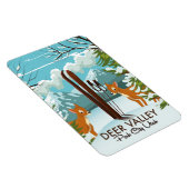 ディアバレーパークシティユタスキートラベルポスター マグネット (右側)