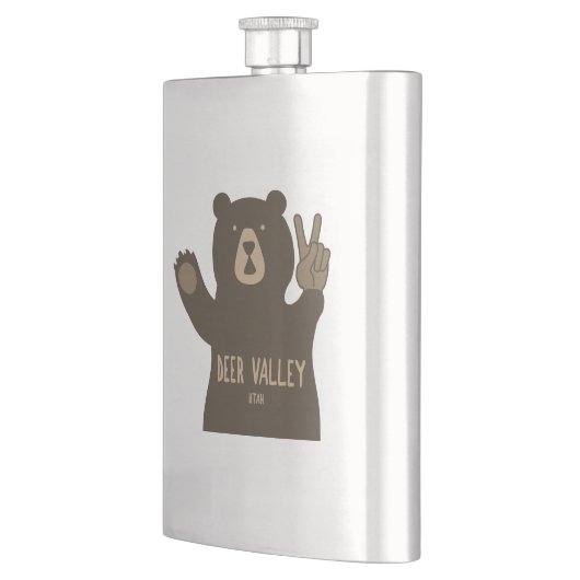 ディアバレーユタピースベア フラスク (左)