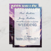 ディアバレー、パークシティ、ユタ、スキー旅行ポスター。 招待状 (正面/裏面)