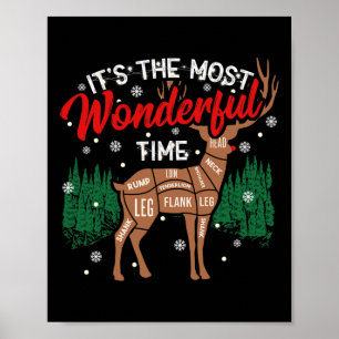 ディアバーブおもしろいグリリングBbqピットマスタークリスマスRb ポスター