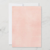 ディアピンクグリッター冬誕生日招待状 招待状 (裏面)