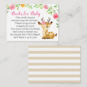 ディアピンクフローラガールブックスベビーブックリクエスト エンクロージャーカード (正面/裏面)