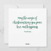 ディアファミリーフラットホリデーカード シーズンカード (裏面)