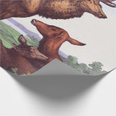 ディアファミリーヴィンテージ誕生日 ラッピングペーパー (角)