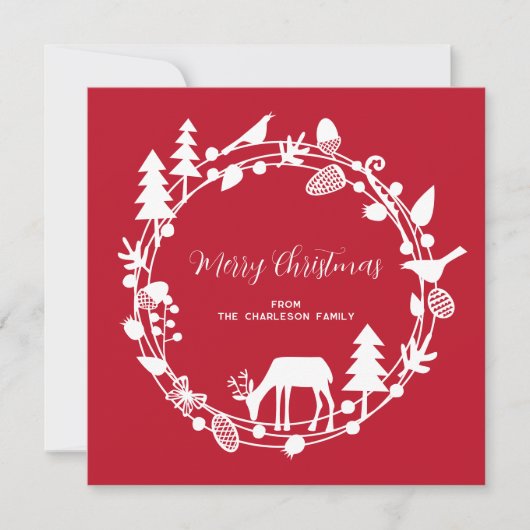 ディアフォレストリースクリスマス シーズンカード (正面)