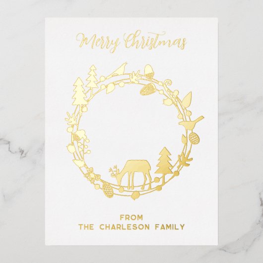 ディアフォレストリースホリ実在ーフォイル葉書 箔シーズンポストカード (正面)