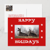 ディアフレンドハッピーホリデー シーズンポストカード (正面/裏面)