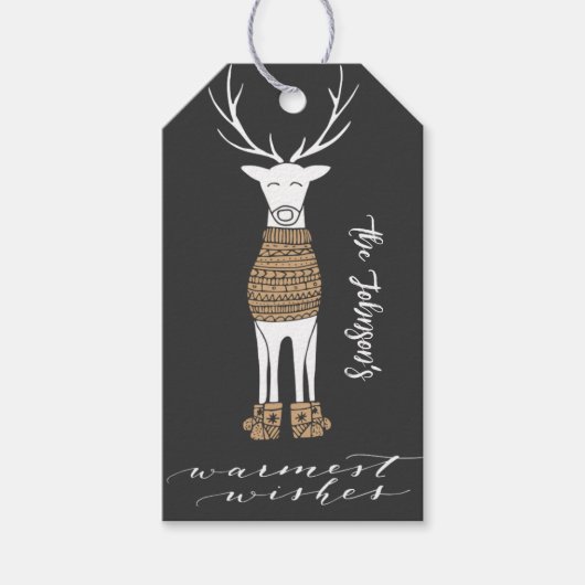 ディアブラックホリデイ |クリスマスギフトタグ ギフトタグ (正面)