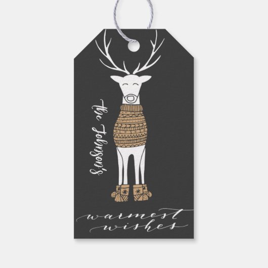 ディアブラックホリデイ |クリスマスギフトタグ ギフトタグ (裏面)