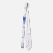 ディアブルー雪のクリスマスおもしろい ネクタイ (裏面)