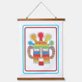 ディアブロフママスクタペストリー – 白い背景 吊り下げ型タペストリー (正面)