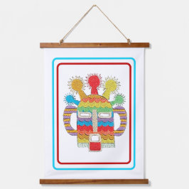 ディアブロフママスクタペストリー – 白い背景 吊り下げ型タペストリー