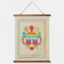 ディアブロフママスクタペストリー – Beige Background 吊り下げ型タペストリー