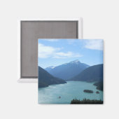 ディアブロレイクワシントン州自然写真 マグネット (正面/裏面)