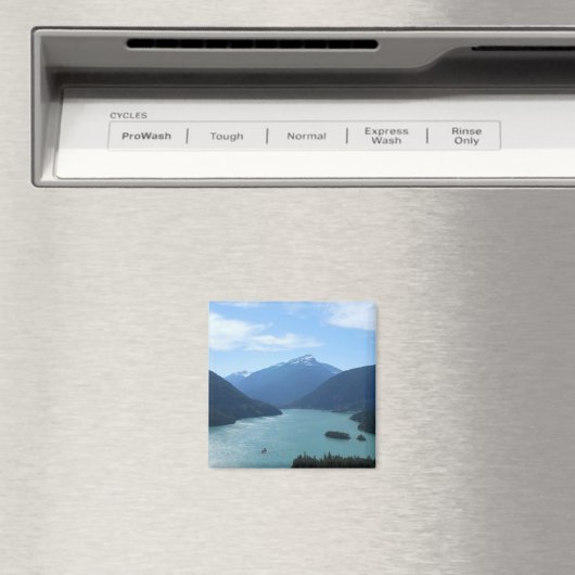 ディアブロレイクワシントン州自然写真 マグネット (インサイチュ (食洗機))