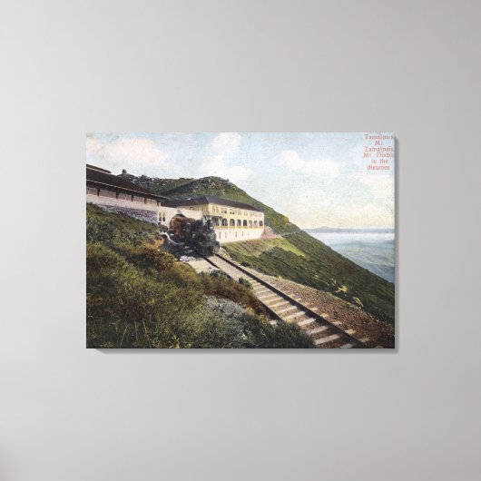 ディアブロ山のタマルパイスビューの居酒屋 キャンバスプリント (正面)