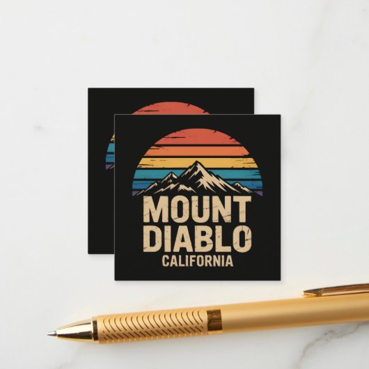 ディアブロ山 カリフォルニア エンクロージャーカード (正面/裏面インサイチュ)