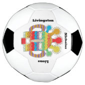 ディアブロ・フマのアートワークを使ったサッカーボール サッカーボール (回転)