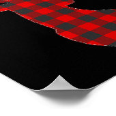 ディアプレイドレッドトナディアバッククリスマスクリスマス ポスター (角)