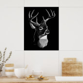 ディアヘッドスクラッチボード – スタイル ポスター (キッチン)