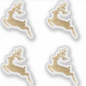 ディアヘッドスタッグバックホリデーズクリスマスエンベロープゴー シール (正面)