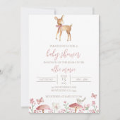 ディアベビーシャワー招待状ベビーガール招待状 招待状 (正面)