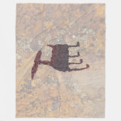 ディアペトログリフリンコナダキャニオンNM フリースブランケット (正面)