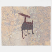 ディアペトログリフリンコナダキャニオンNM フリースブランケット (正面(横))