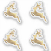 ディアホリデーズクリスマスエンベロープウィンター〔雄ジカの〕枝角 シール (正面)