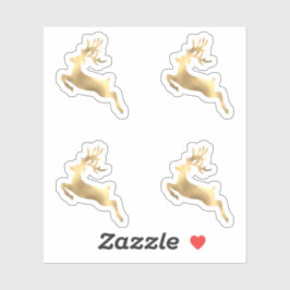 ディアホリデーズクリスマスエンベロープウィンター〔雄ジカの〕枝角 シール