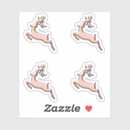 ディアホリデーズクリスマスバラ冬〔雄ジカの〕枝角 シール