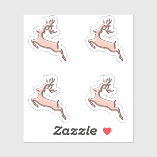 ディアホリデーズクリスマスバラ冬〔雄ジカの〕枝角 シール (シート)