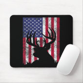 ディアボウ狩りティートホワイトテールハンターアメリカンフラ マウスパッド (マウス)
