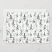 ディアポエレガントインセティアホリデークリスマスイブ 招待状 (裏面)