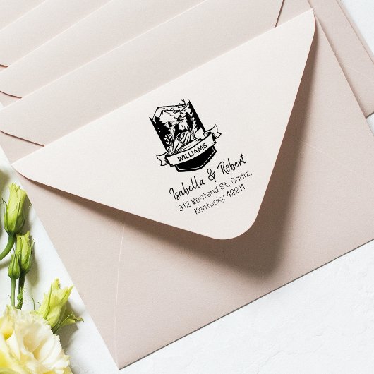 ディアマウンテンフォレスト差出人住所ファミリー ラバースタンプ