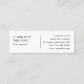 ディアマモダンントミニマルサロンヴィスティンカルテビジネス スキニー名刺 (裏面)