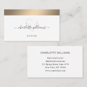 ディアマモダンントミニマルサロンヴィスティンカルテビジネス 名刺 (正面/裏面)