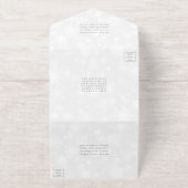 ディアマンテスノーフレーク&ブルーリボンウィンターウェディング オールインワン招待状 (外側)