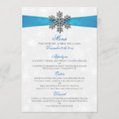 ディアマンテスノーフレーク&ブルーリボンウィンターウェディング メニュー (正面)