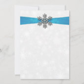 ディアマンテスノーフレーク&ブルーリボンウィンターウェディング 招待状 (裏面)