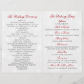 ディアマンテスノーフレーク&レッドリボン冬の結婚式 (裏面)