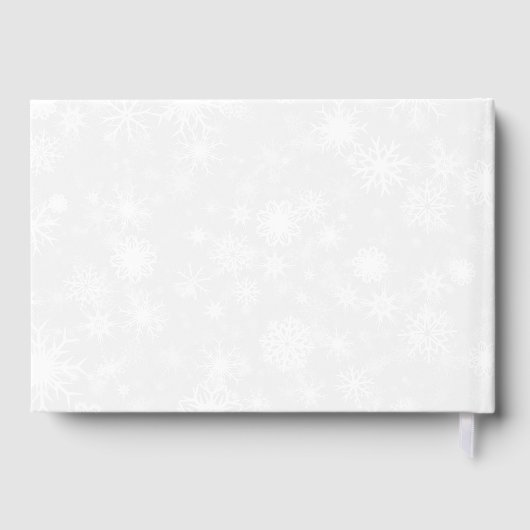 ディアマンテスノーフレーク&レッドリボン冬の結婚式 ゲストブック (裏面)