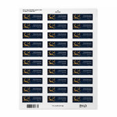 ディアメリークリスマス差出人住所ラベル ラベル (フルシート)