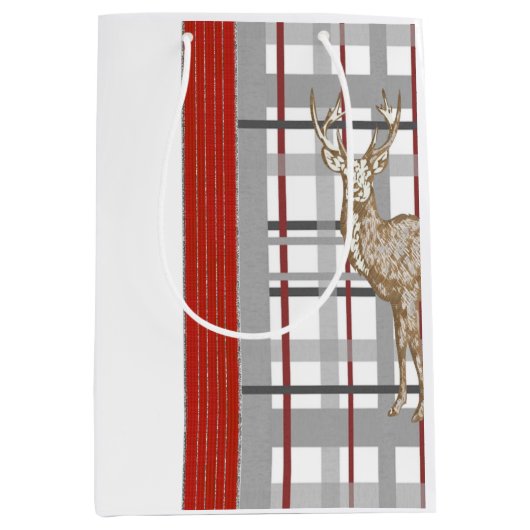 ディアメリークリスマス抱き枕 ミディアムペーパーバッグ (正面)