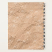 ディアモノグラム動揺してブラウン素朴クラフト プランナー手帳 (裏面)