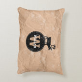 ディアモノグラム動揺してブ素朴ラントクラフト紙 アクセントクッション (裏面(縦))