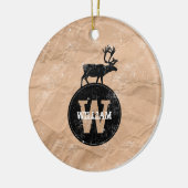 ディアモノグラム動揺してブ素朴ラントクラフト紙 セラミックオーナメント (左)
