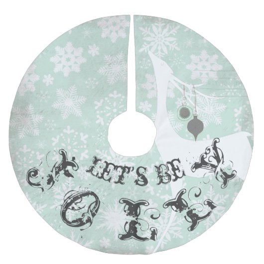 ディアレッズホリデーツリーすてきスカート ブラッシュドポリエステルツリースカート (正面)