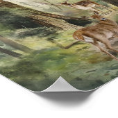 ディアレッドウッドフォレストウォーター色 ポスター (角)