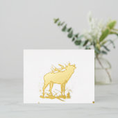 ディアローロフォイルホリデーポストカード 箔シーズンポストカード (立ち正面)